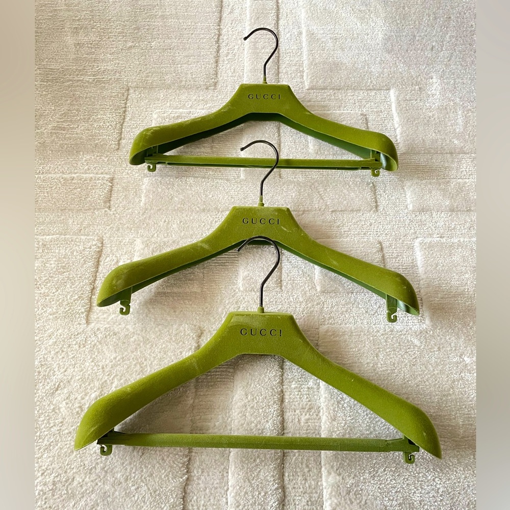 Set of 3 Gucci Velvet Hangers